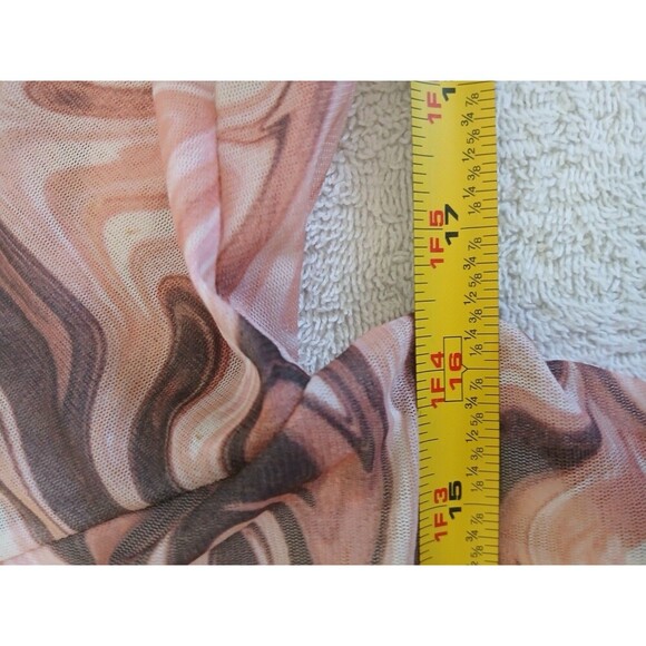 Lulus Swirl Power Pink Multi Print Cutout Bodycon Midi Dress, Size Large - Picture 16 of 16